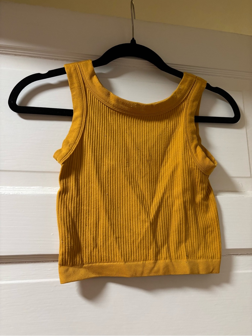 Urban Outfitters Ribbed Mustard Tank Top